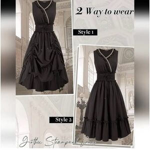 Scarlet Darkness Black
Steampunk Goth Dress SZ: S (NWT)